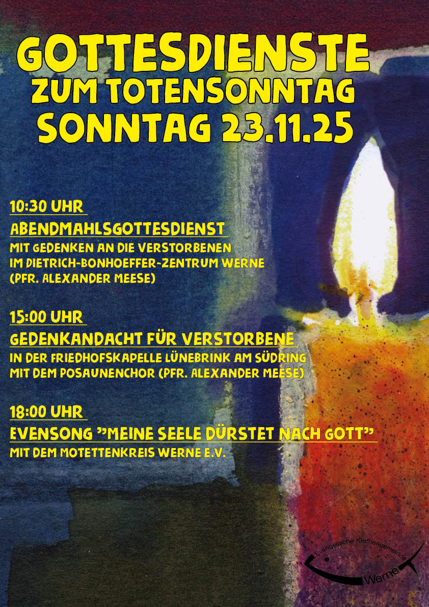 Totensonntag- Gedenkandacht