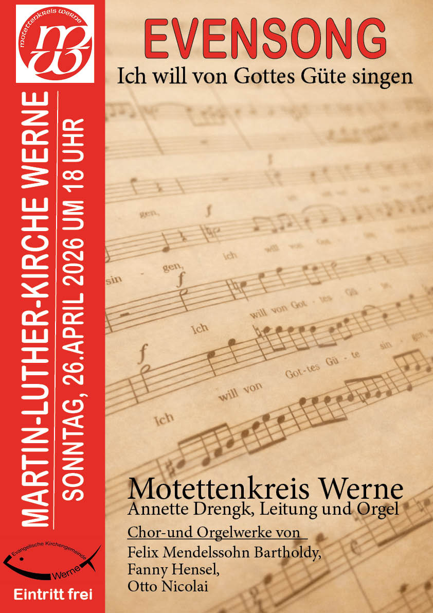 Evensong mit dem Motettenkreis Werne