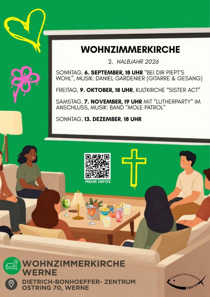 Wohnzimmerkirche Halbjahresterminübersicht 22026 Homepage